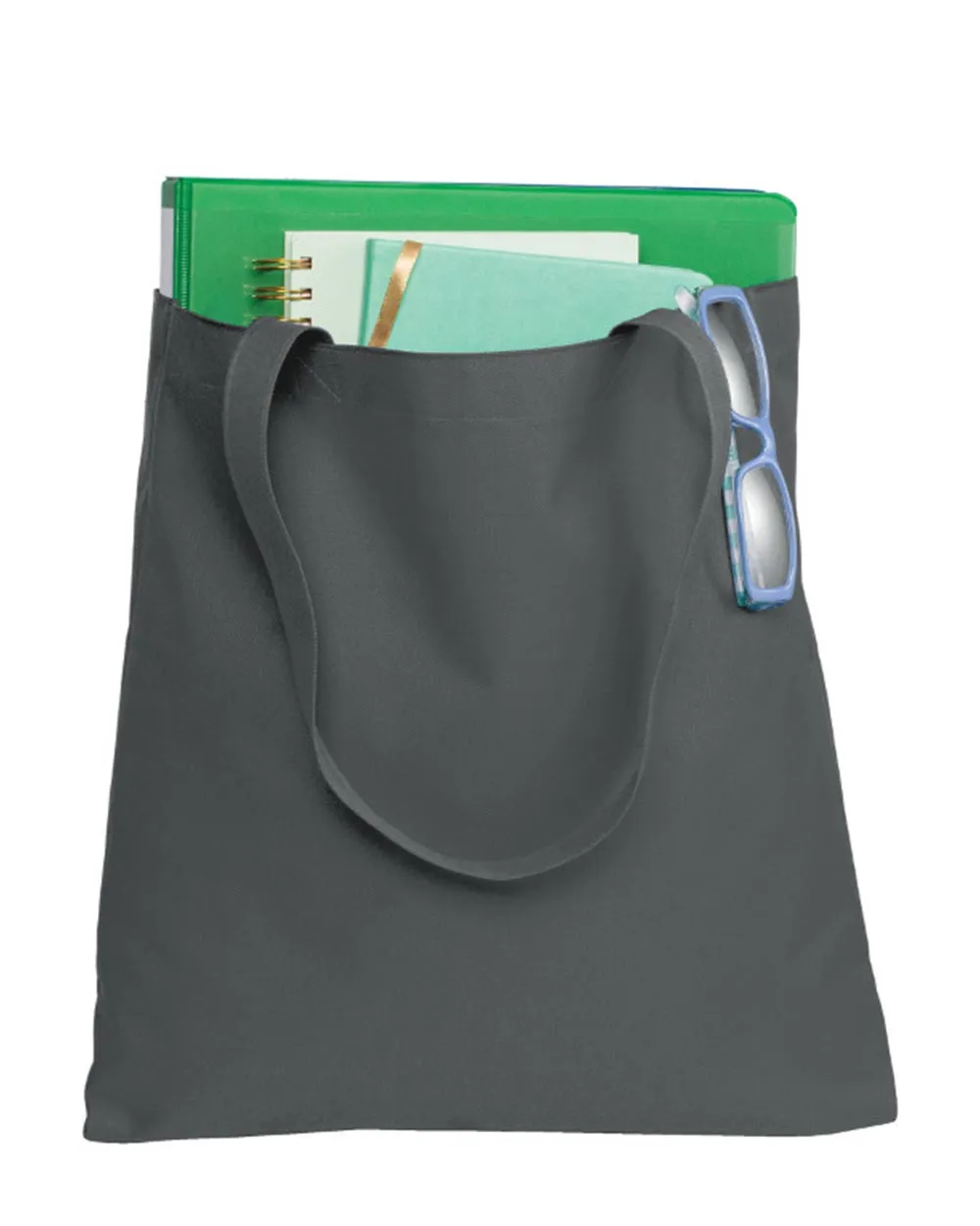 Polyester Daily Use Document Tote Bags with Self Fabric Handles