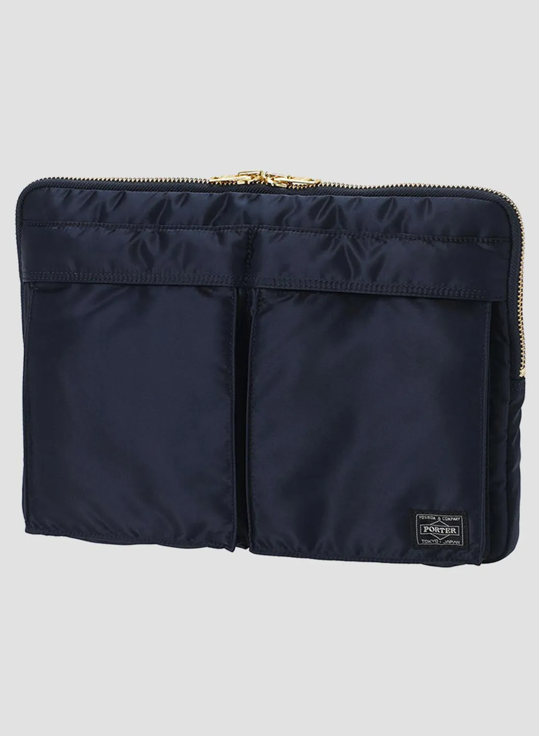 Porter-Yoshida & Co Tanker Document Case in Iron Blue