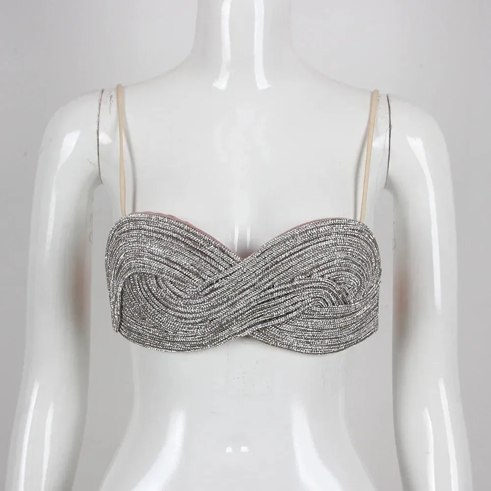 Pre Order:  Crystal Diamond Chain Bra