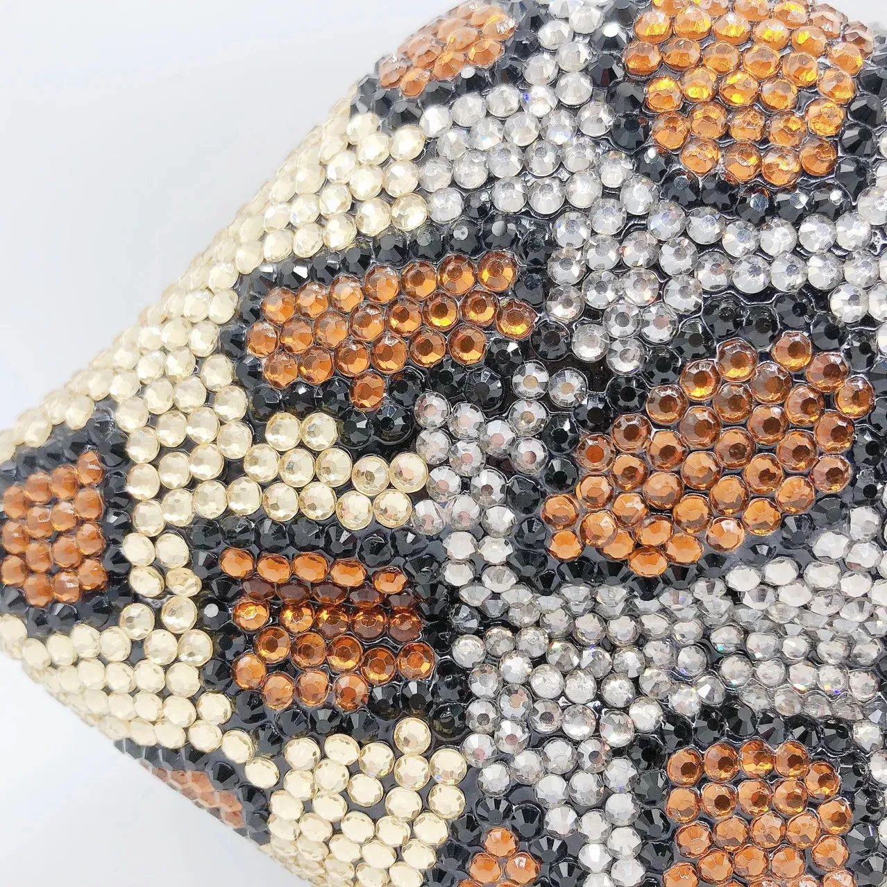 Pre Order:  Leopard Print Mouth Diamond Purse