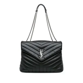 Pre-Owned Yves Saint Laurent Leather Loulou Large Shoulder Bag- YSL1098