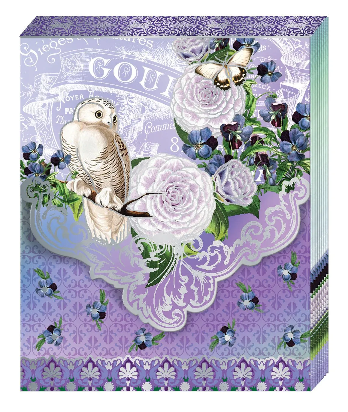 Purse Pad: White Owl