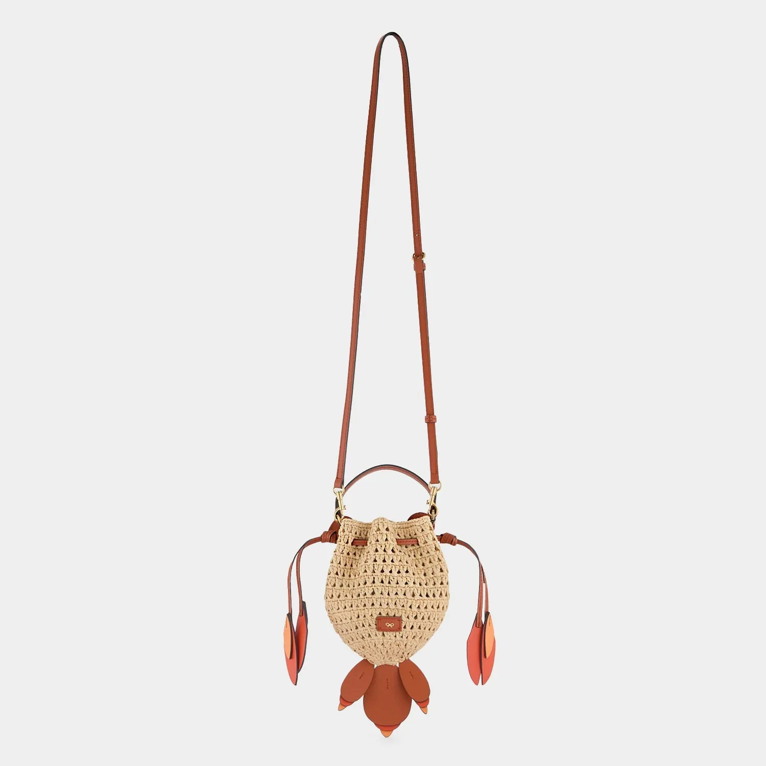 Raffia Goldfish Mini Cross-body