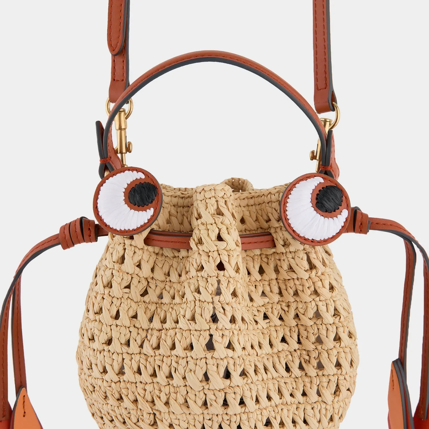 Raffia Goldfish Mini Cross-body