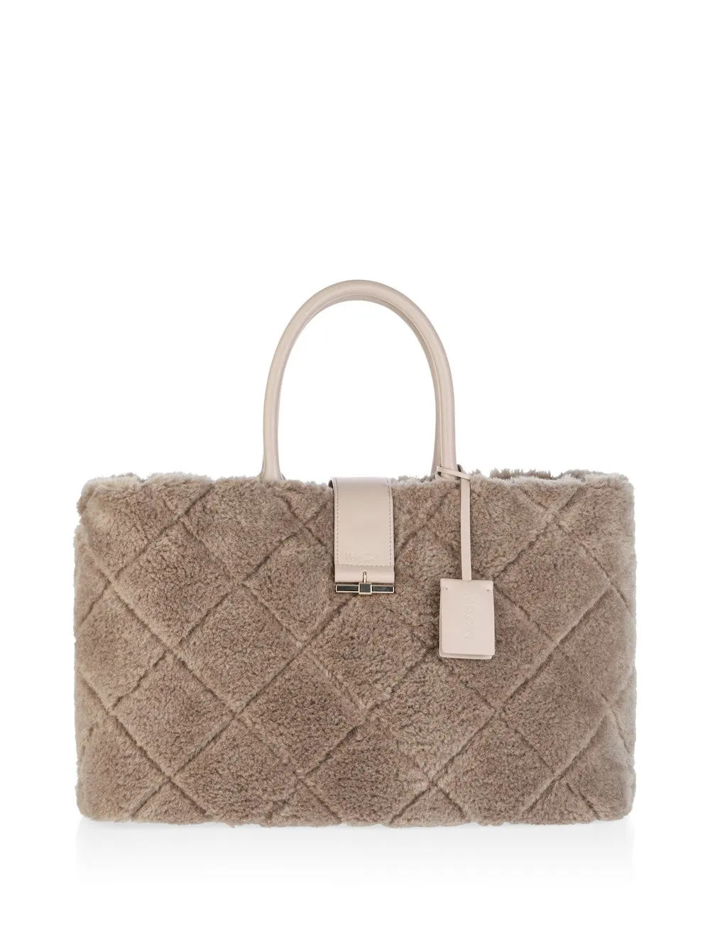 Raffia Melange Fun Fur Shopper