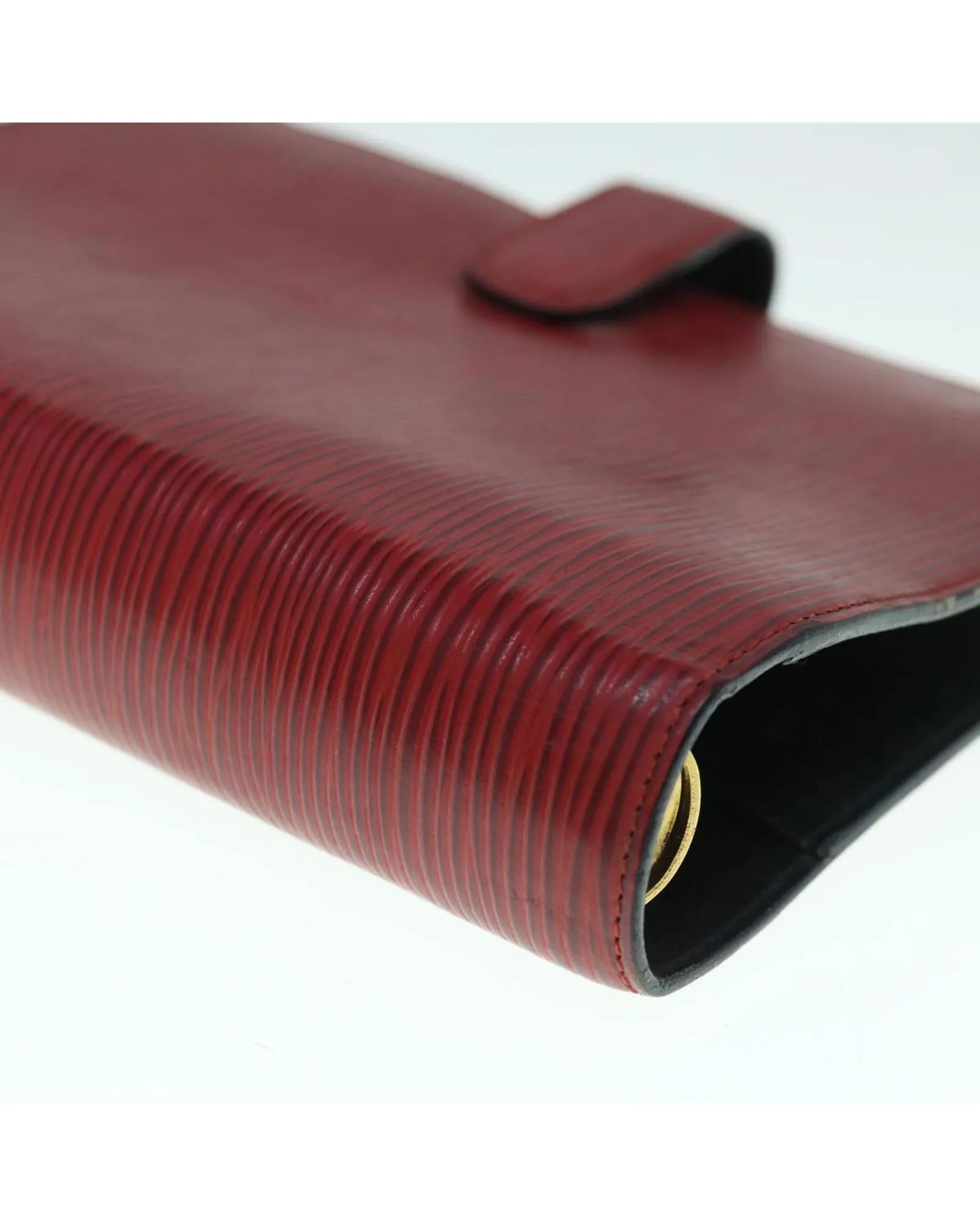 Red Epi Leather Day Planner Cover with Accessories - Rank C