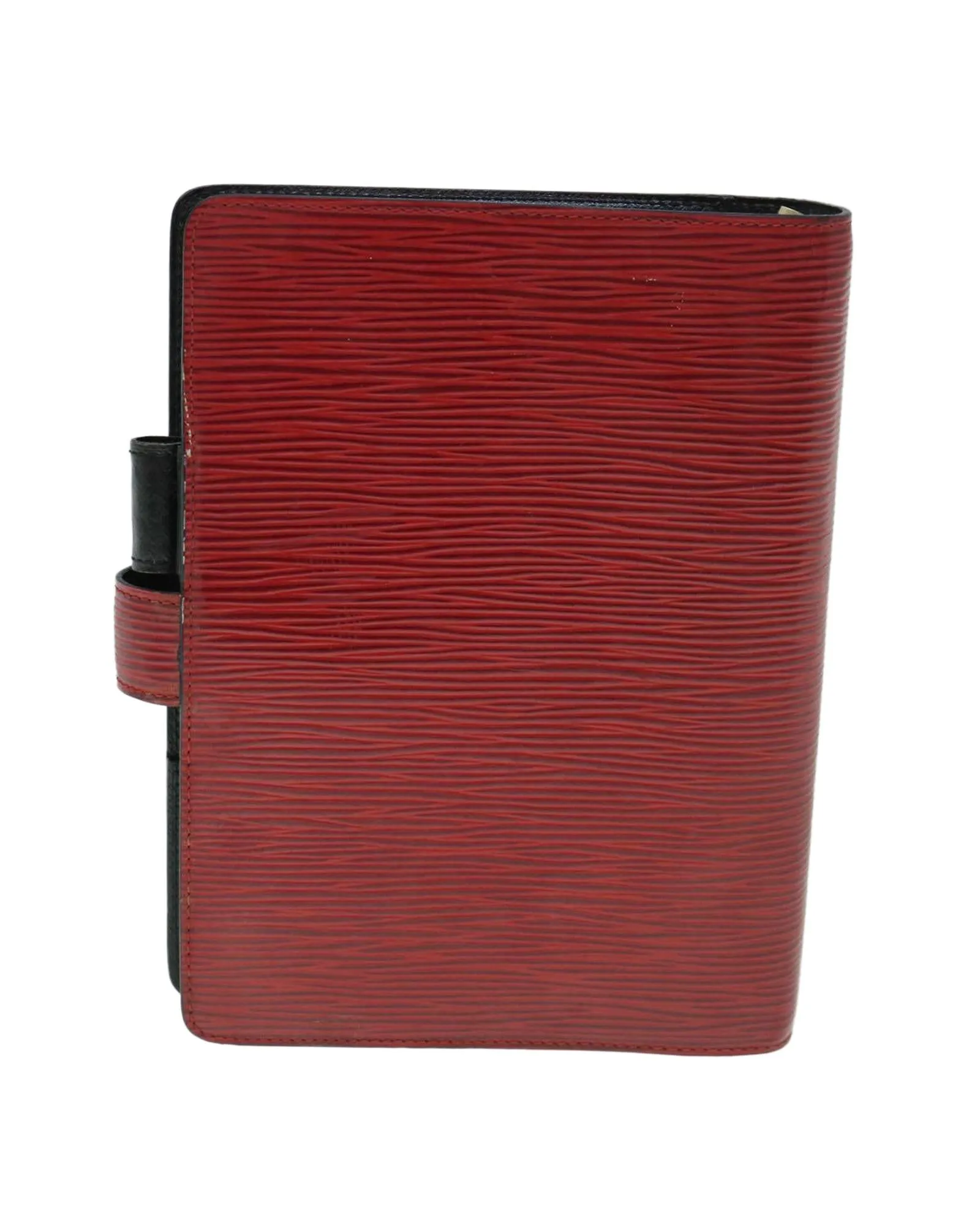 Red Epi Leather Day Planner Cover with Accessories - Rank C