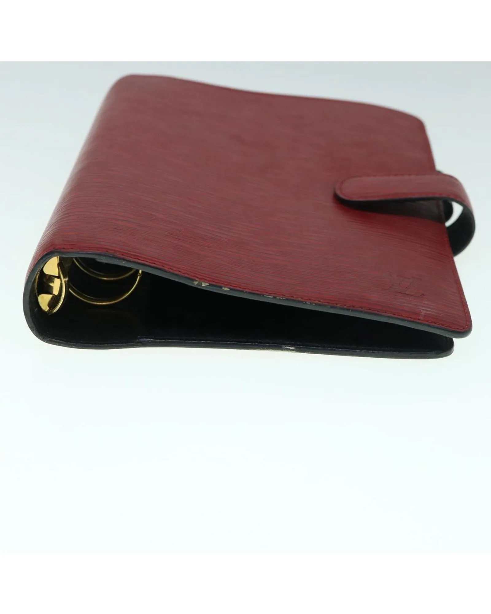 Red Epi Leather Day Planner Cover with Accessories - Rank C