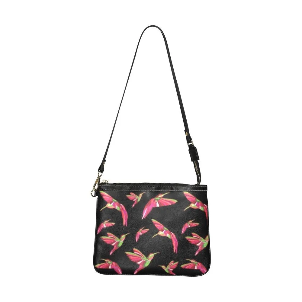 Red Swift Colourful Black Small Shoulder Bag