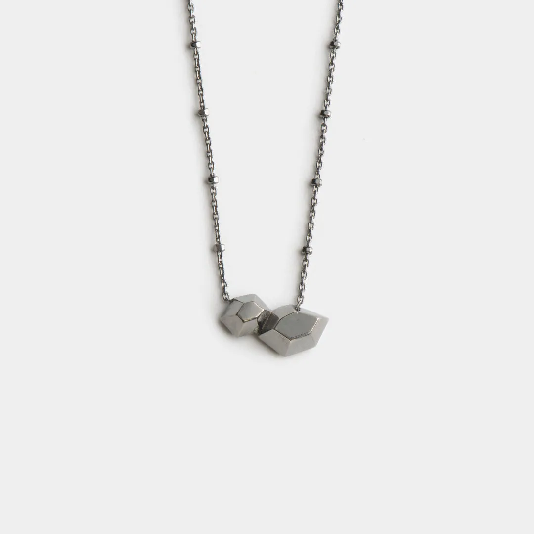 Repeated Dream - necklace - sterling silver 925 - dark rhodium