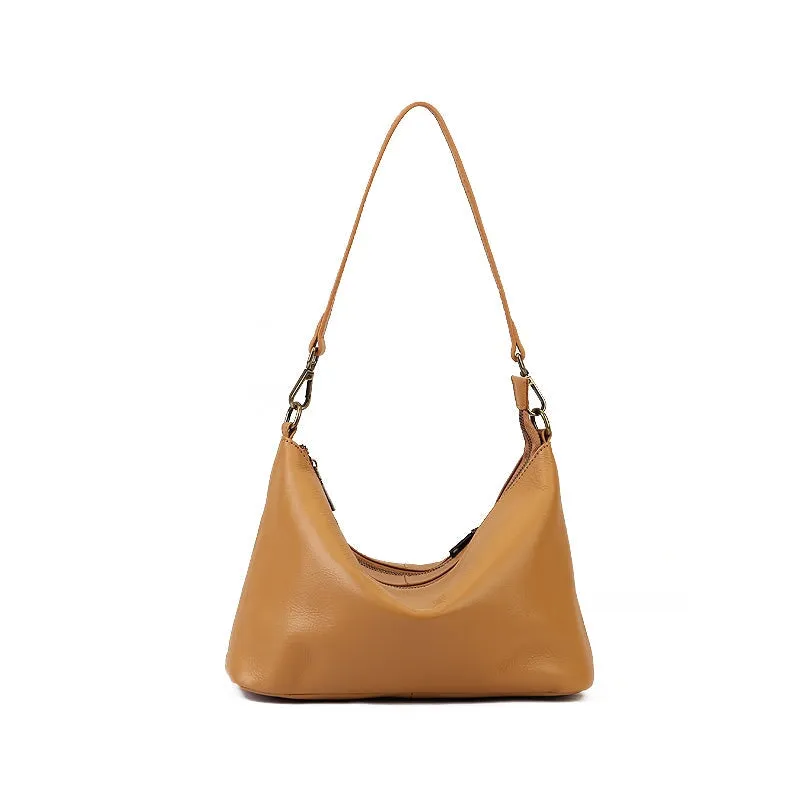 Retro Simple Leather Crossbody Bag