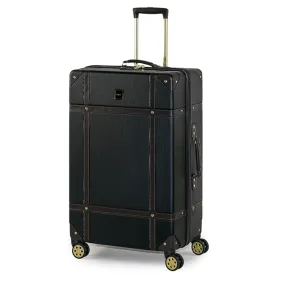 Rock Vintage Spinner Large Suitcase 78cm - Black