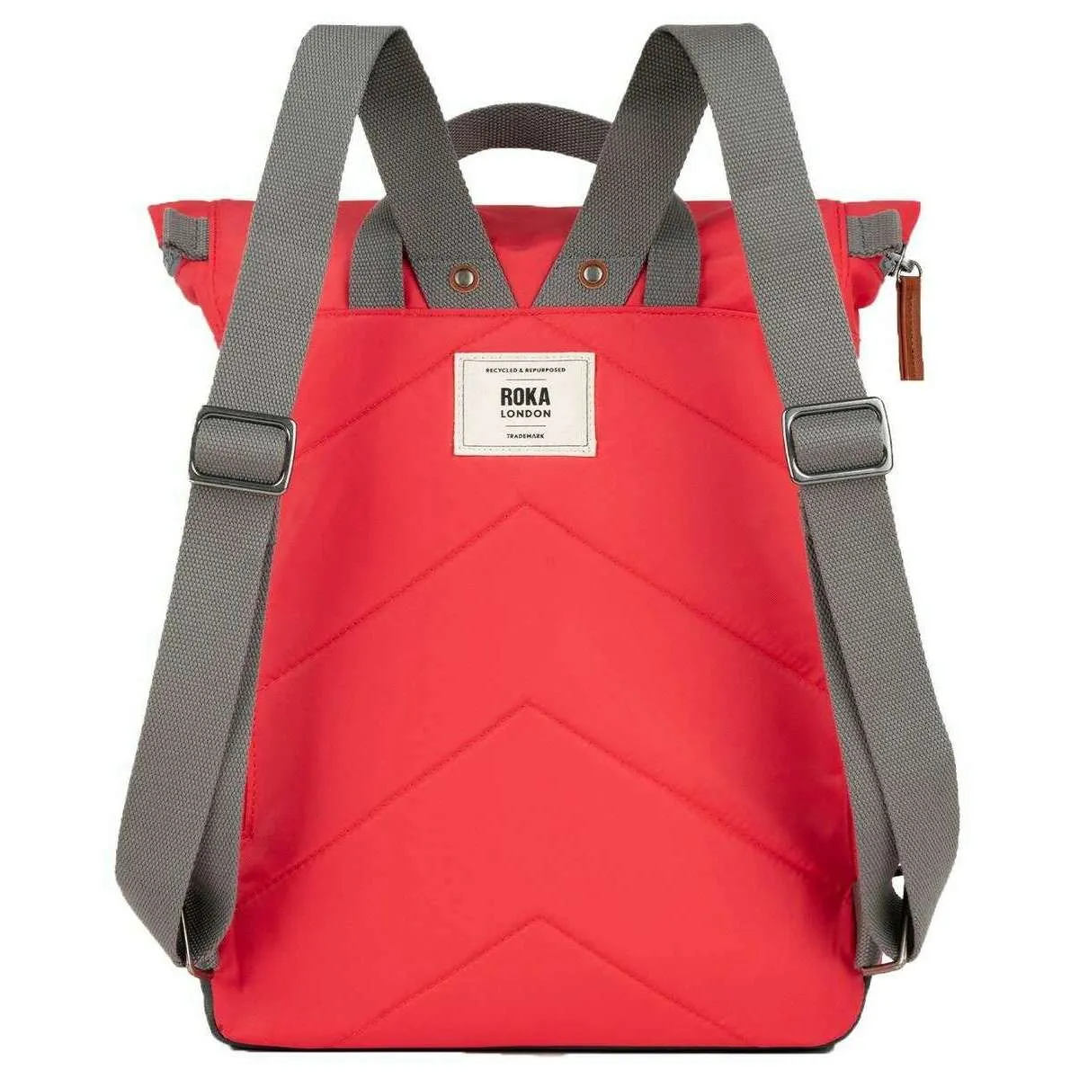 Roka Canfield B Medium Recycled Nylon Backpack - Poppy Red