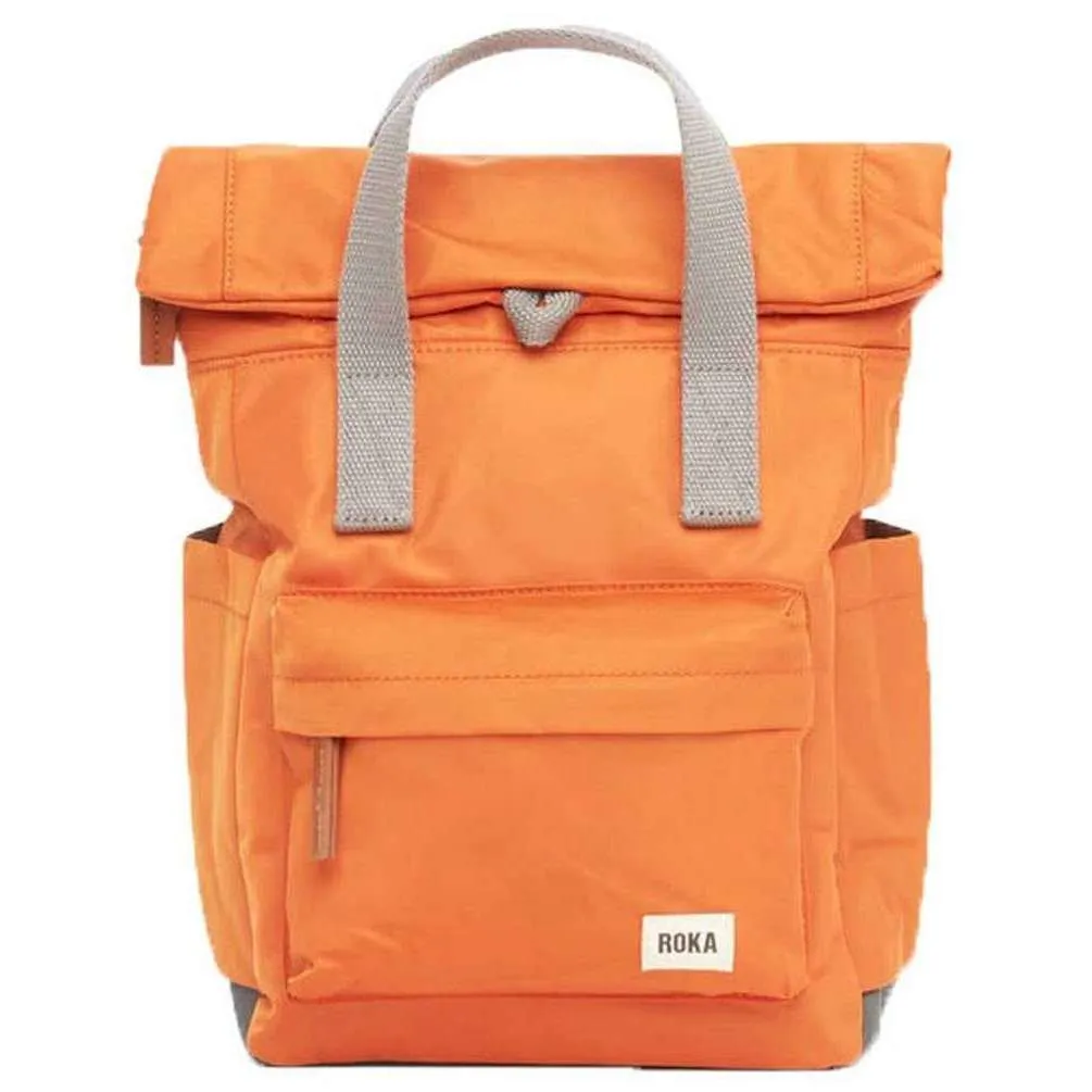 Roka Canfield B Small Sustainable Nylon Backpack - Burnt Orange