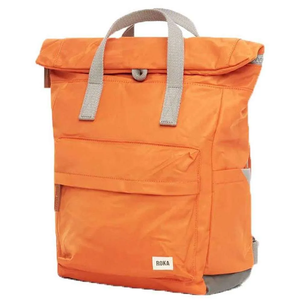 Roka Canfield B Small Sustainable Nylon Backpack - Burnt Orange