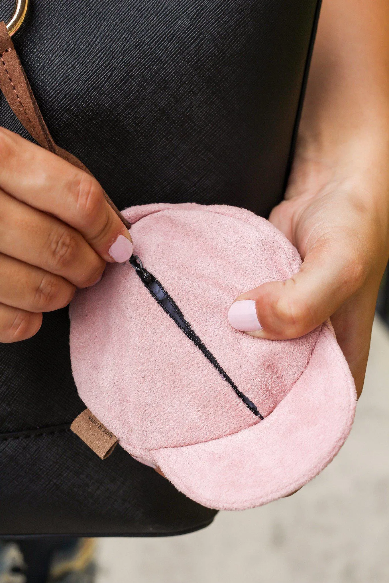 Rose Baseball Cap Coin Purse