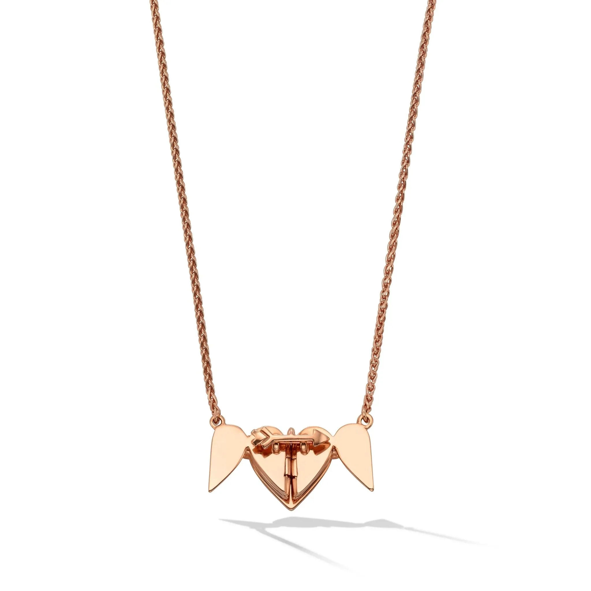 Rose Gold Endless 5 Heart Necklace