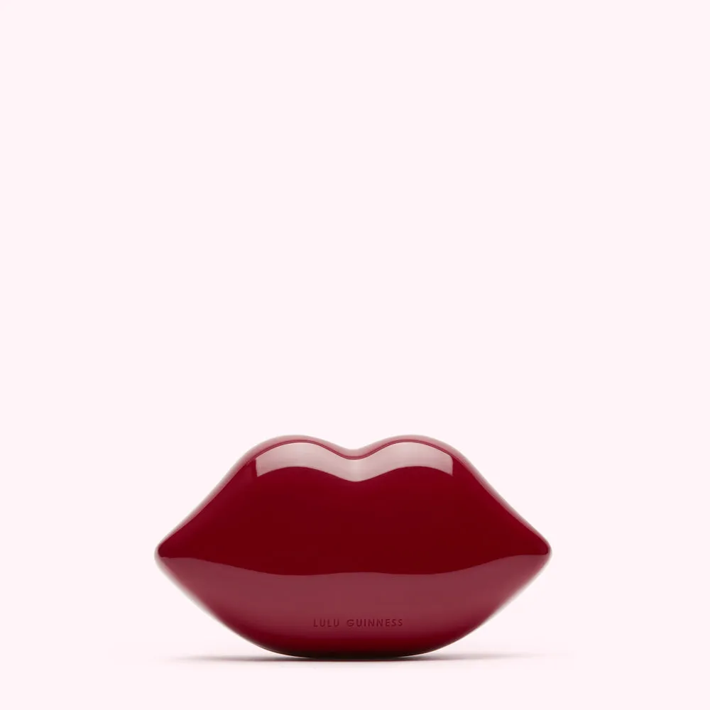 ROSEWOOD MICRO LIPS CLUTCH BAG