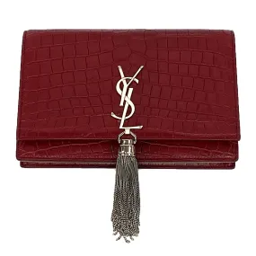 Saint Laurent Kate Chain Wallet with Tassel