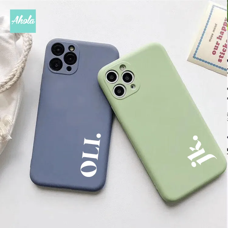 【Serif】Ultra Thin Silicone Soft iPhone Case 矽膠全包邊自訂名字電話殼