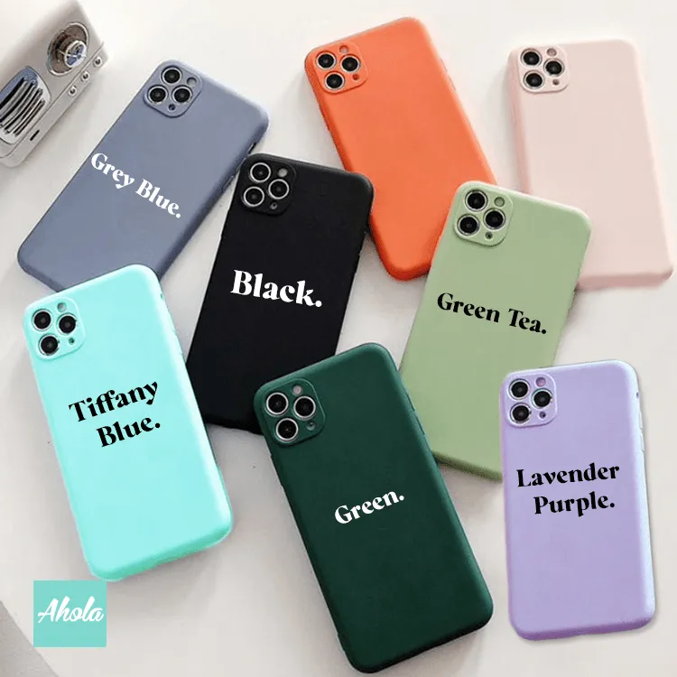 【Serif】Ultra Thin Silicone Soft iPhone Case 矽膠全包邊自訂名字電話殼