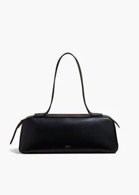 Simona Shoulder Bag in Black Leather