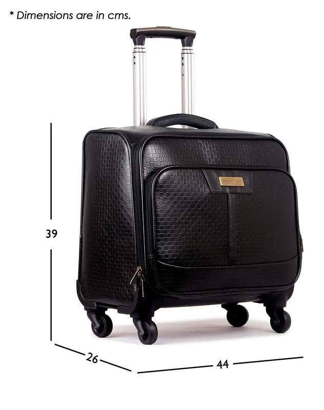 Single: Laptop Roller Case with Cushioned Sleeve | 44 LTR | Black