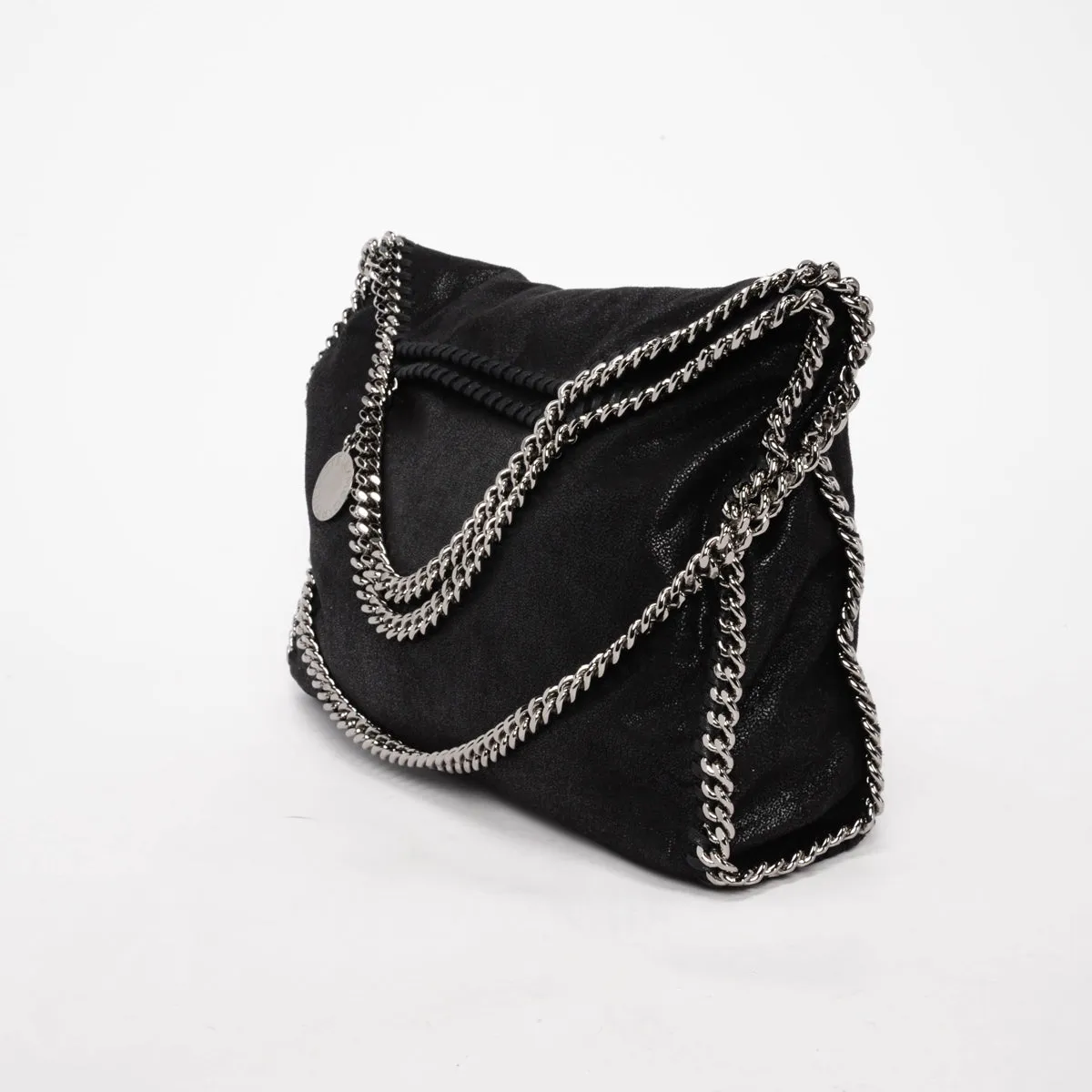 Stella McCartney Black Shaggy Deer Falabella Tote