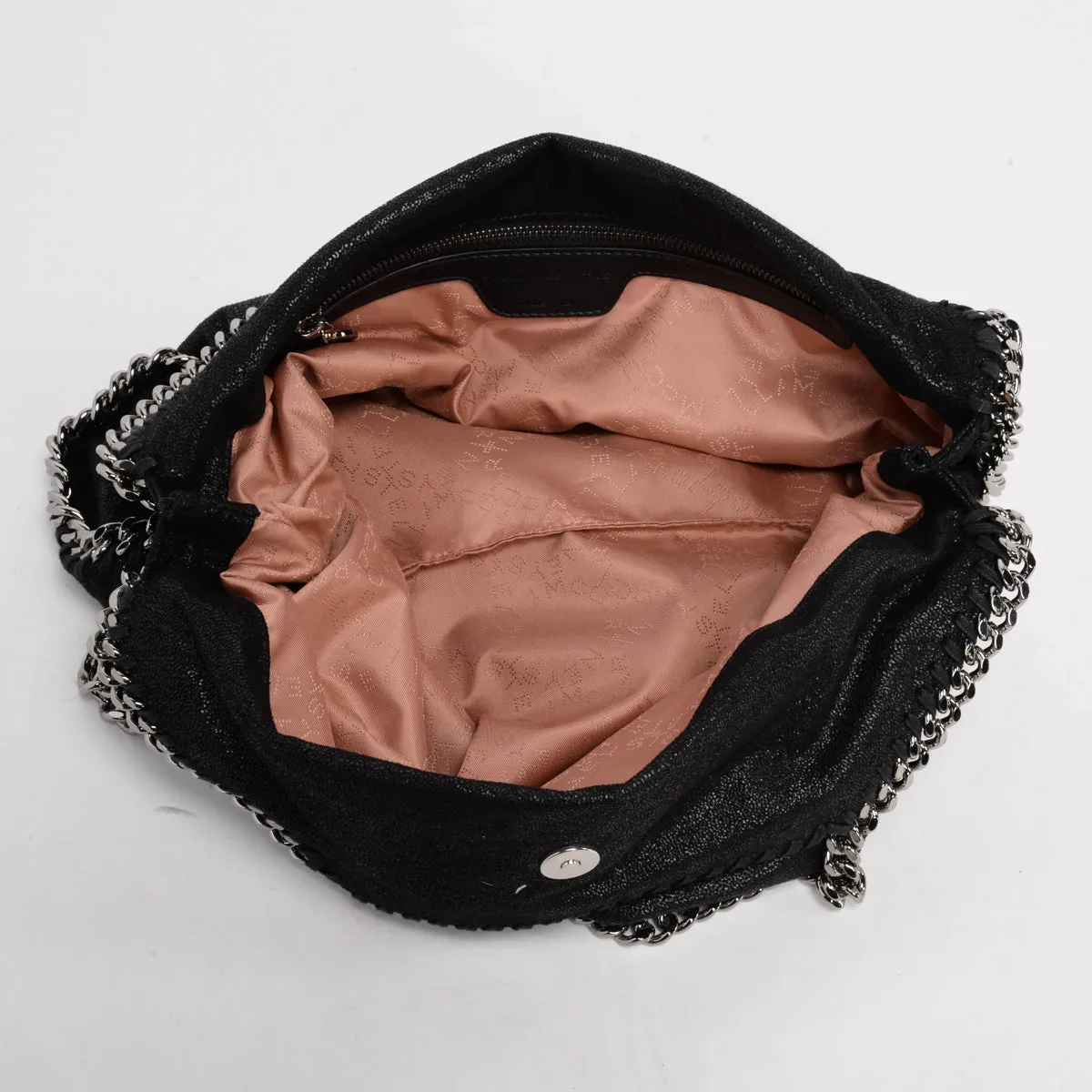 Stella McCartney Black Shaggy Deer Falabella Tote