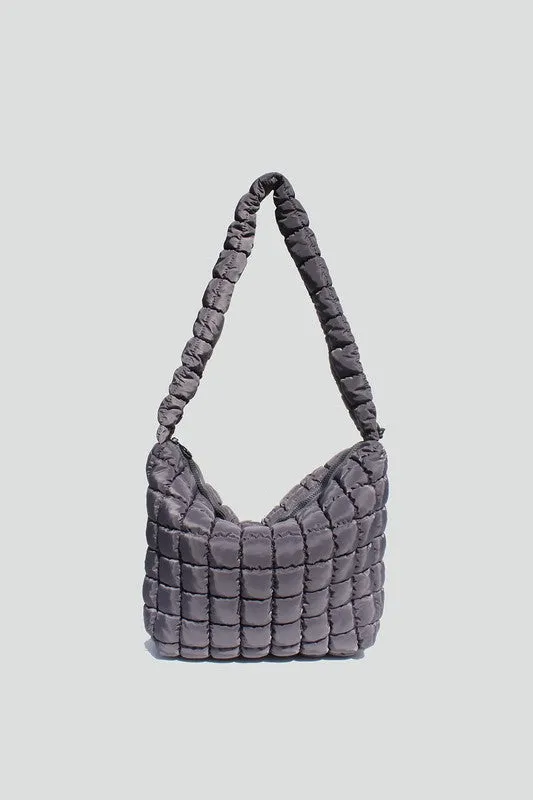 STREET LEVEL SLOUCHY QUILTED CROSSBODY BAG