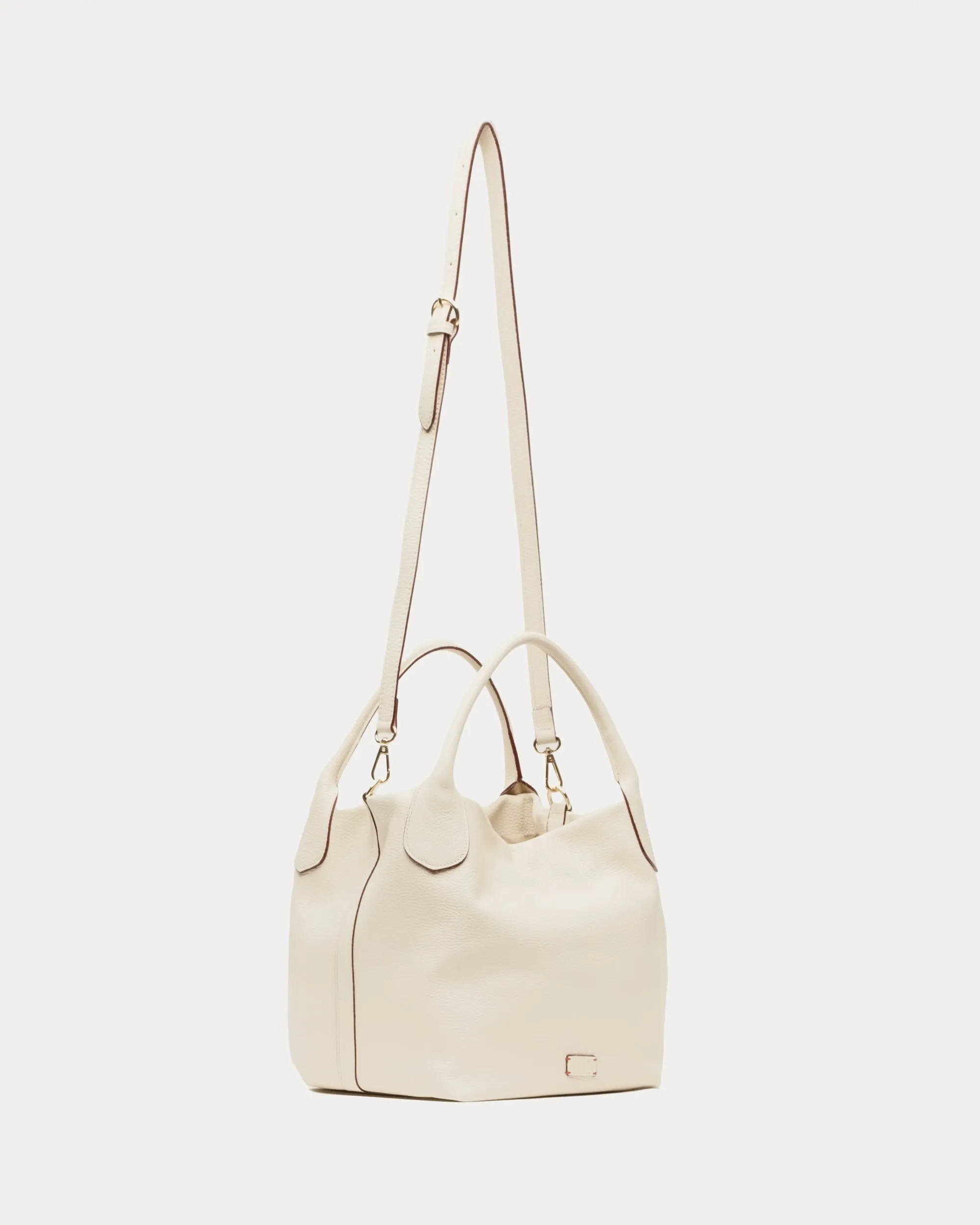 Sweet Pea Tote Tumbled Leather Oyster