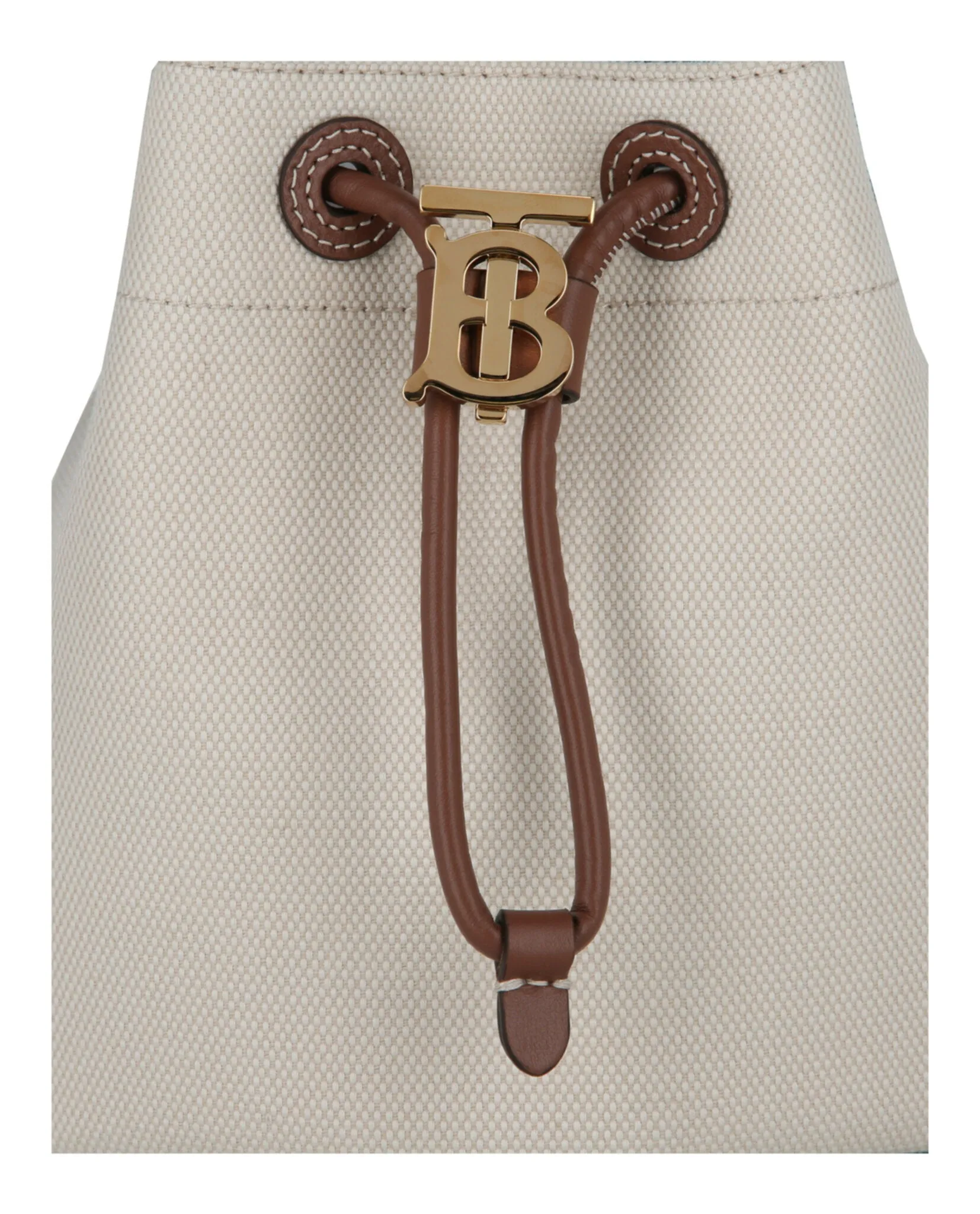 'TB' Cotton Bucket Bag