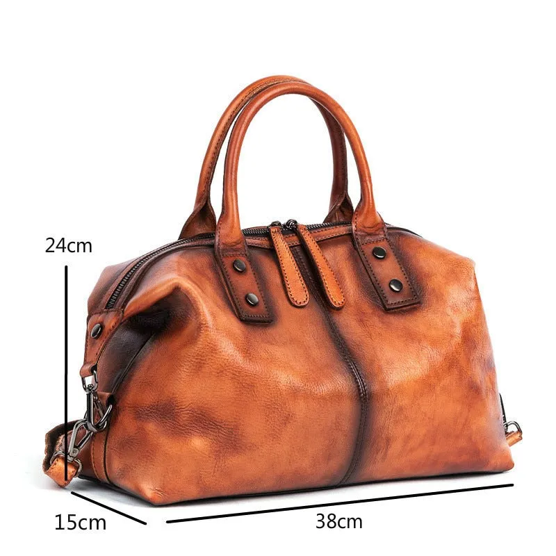 TEEK - Womens Cowhide Leather Dumpling Bag