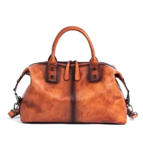 TEEK - Womens Cowhide Leather Dumpling Bag