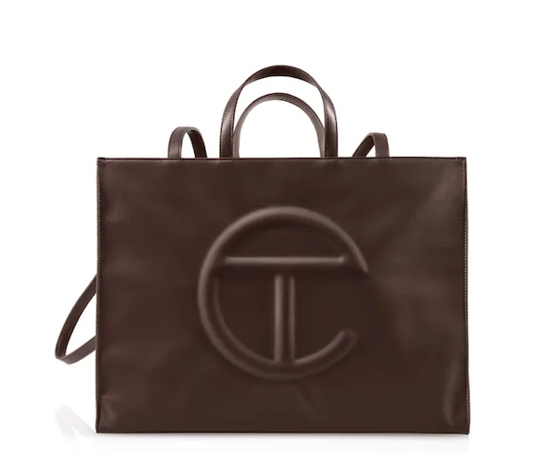 TELFAR SHOPPING BAG LARGE CHOCOLATE