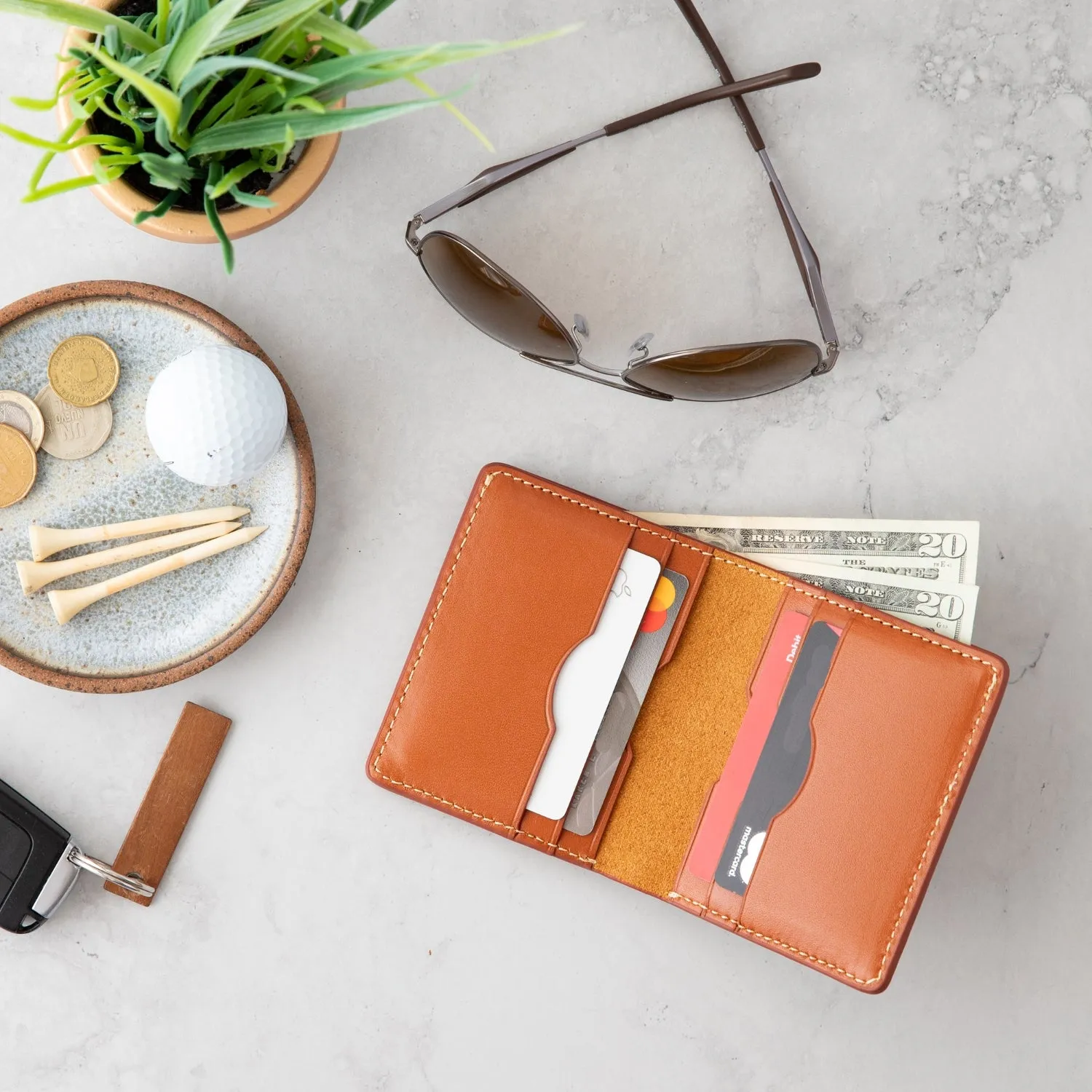 The Decent Living Leather Bifold Wallet