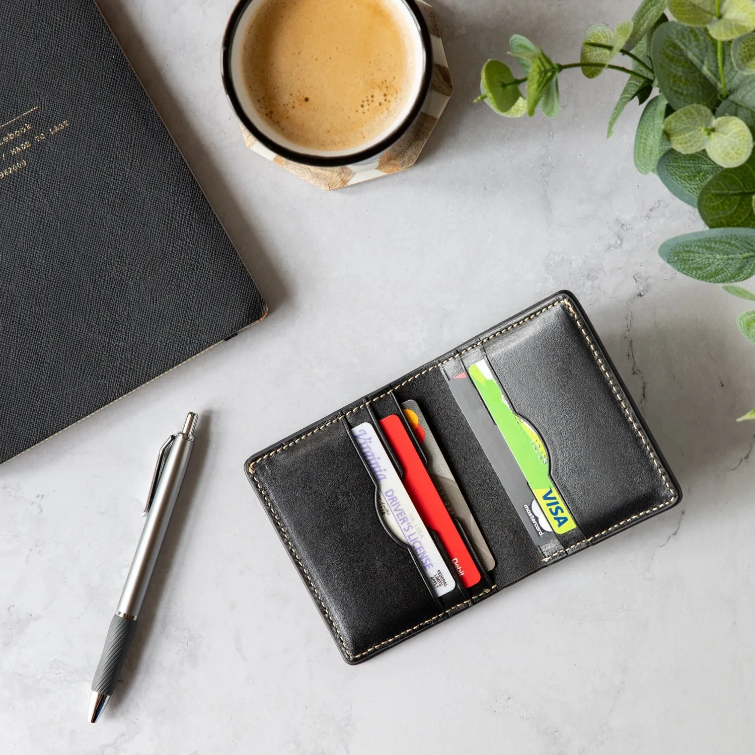 The Decent Living Leather Bifold Wallet