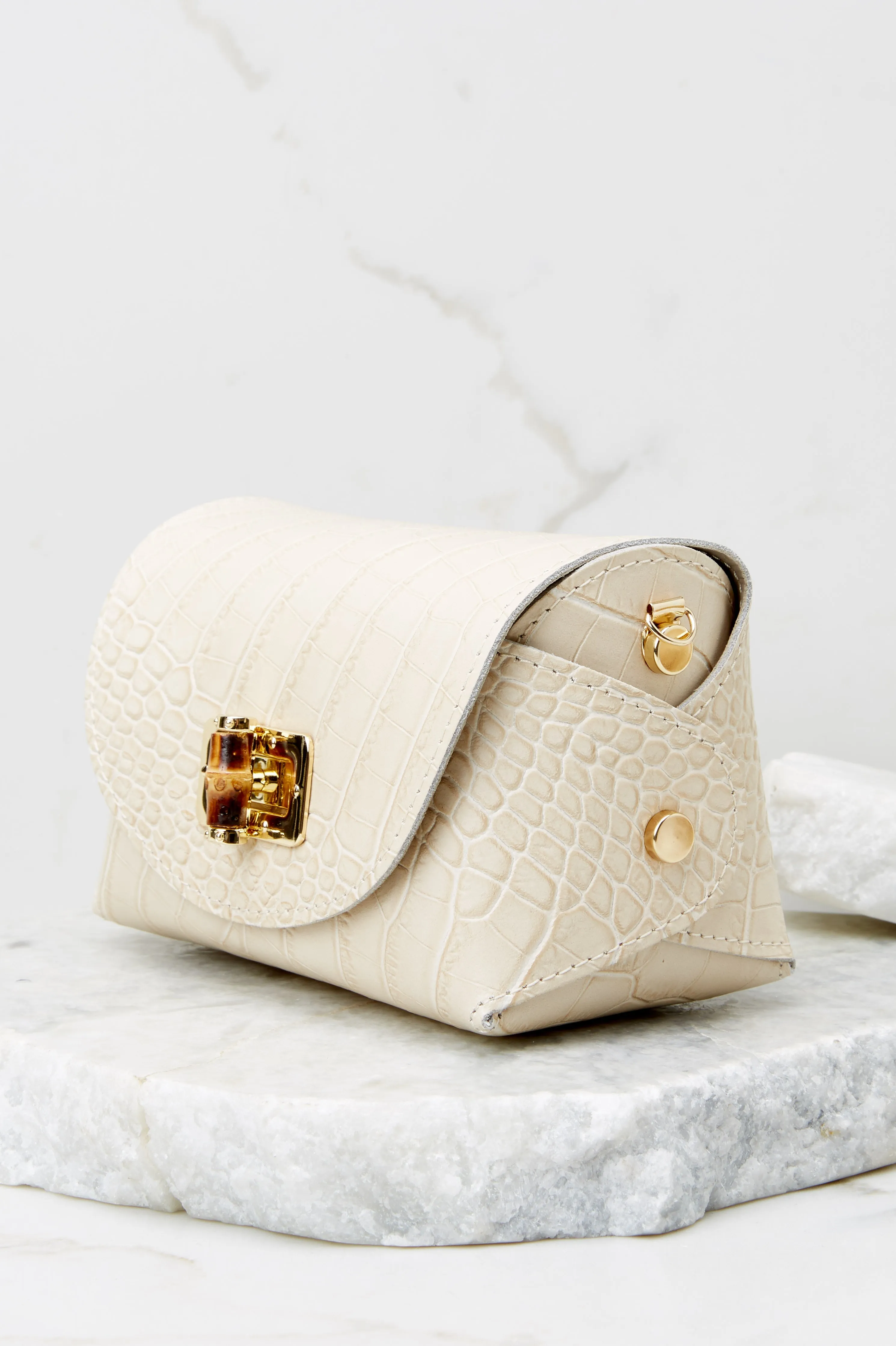 The Little Details Cream Leather Bag