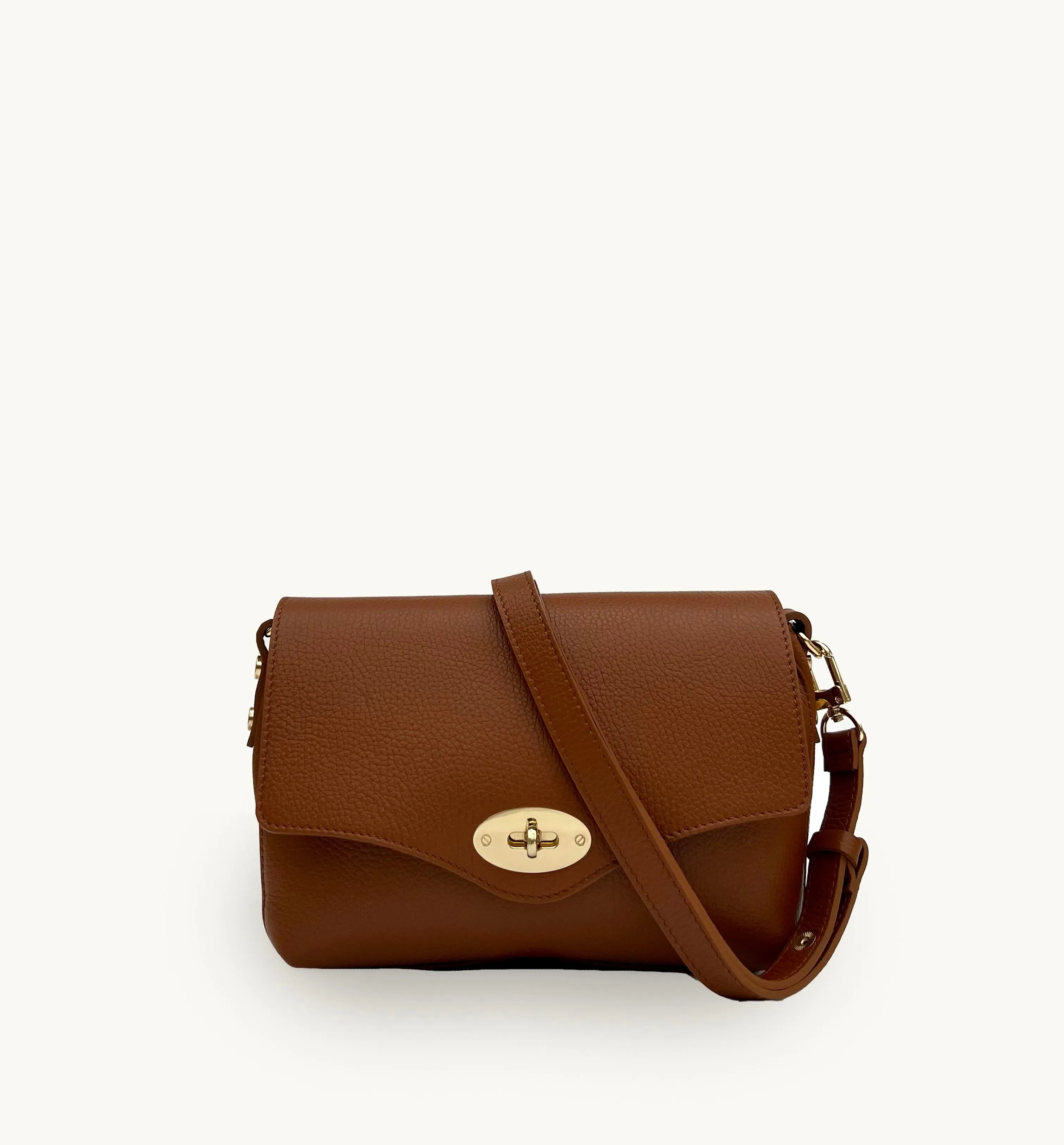 The Maddie Midi Tan Leather Bag