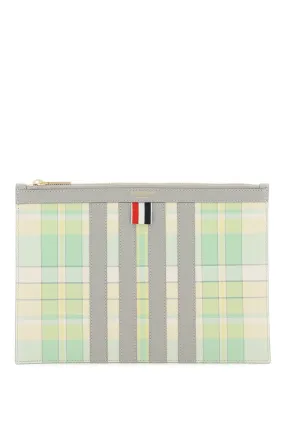 Thom browne madras document holder pouch