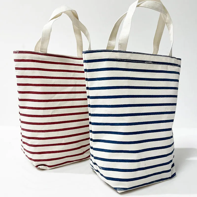 Tote bag Blue & Red Stripe