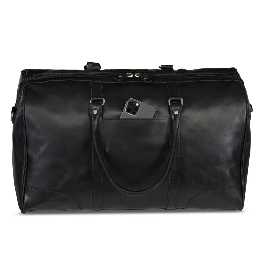 Tourist Leather Duffle 21" Black