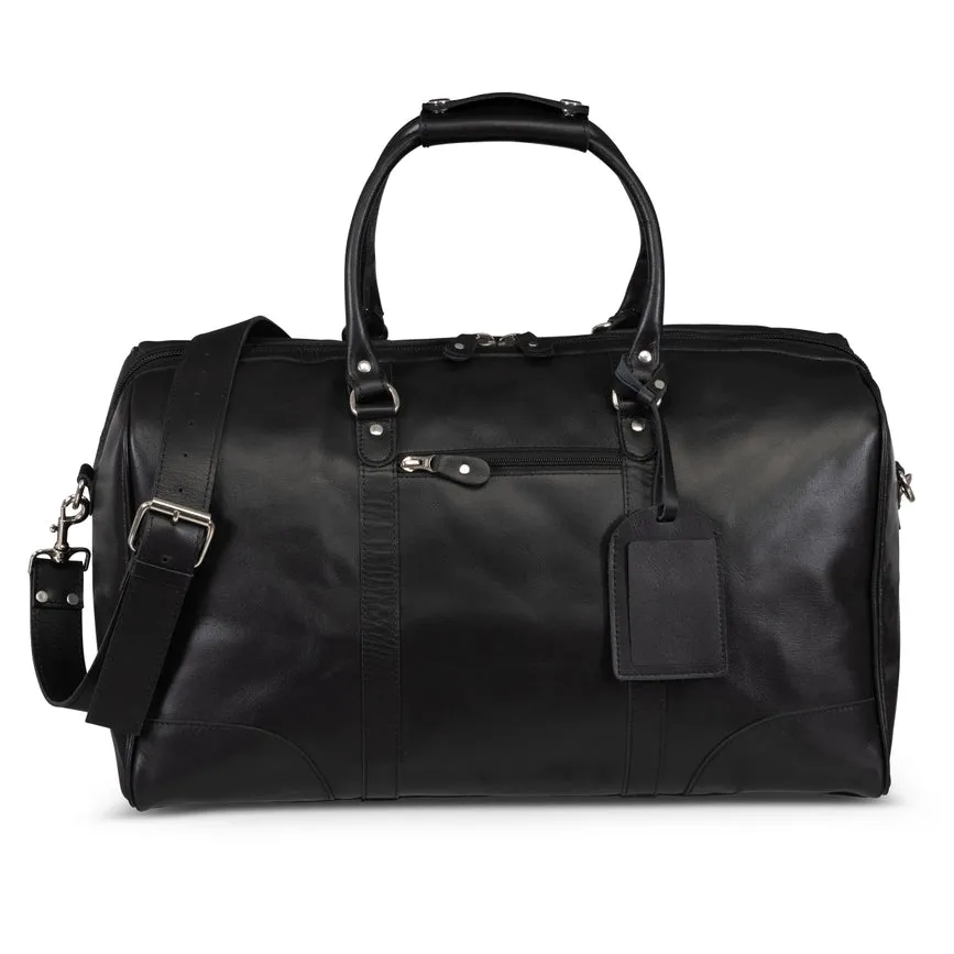 Tourist Leather Duffle 21" Black