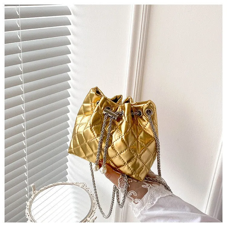 TRISTA BUCKET BAG Gold