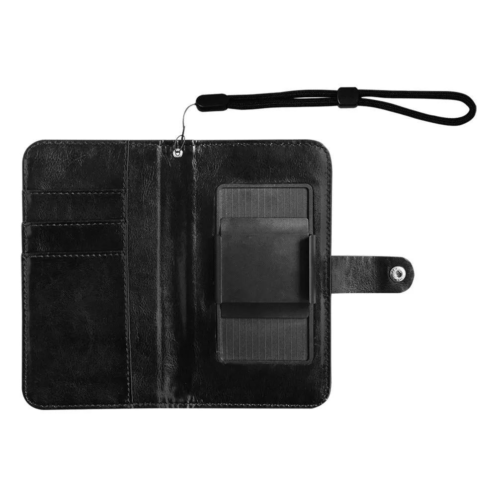 UNITY OVER DIVISION Camouflage Flip Leather Purse for Mobile Phone Large