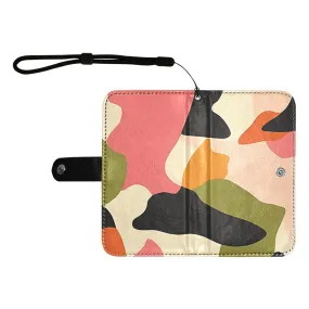 UNITY OVER DIVISION Camouflage Flip Leather Purse for Mobile Phone Large