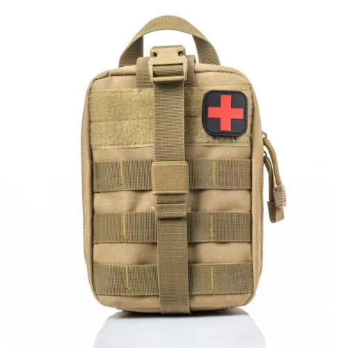 US 1-2 Pc Tactical Molle Pouch Medical First Aid Bag Military Emergency Survival