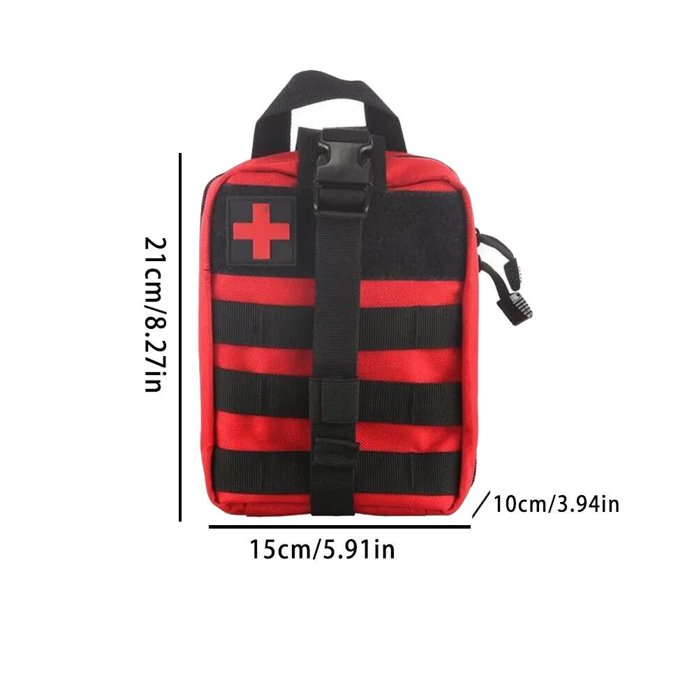 US 1-2 Pc Tactical Molle Pouch Medical First Aid Bag Military Emergency Survival