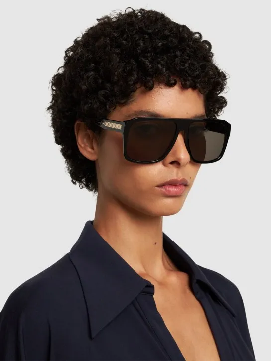 Victoria Beckham   VB Chain Core Wire acetate sunglasses 