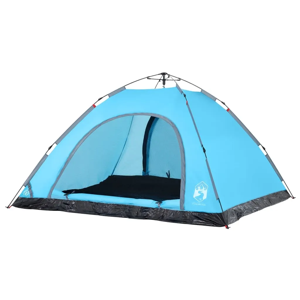 vidaXL Camping Tent 5-Person Blue Quick Release